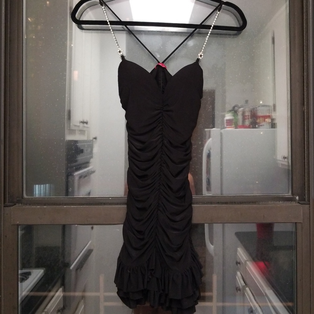 Little Black Dress With Studded Straps